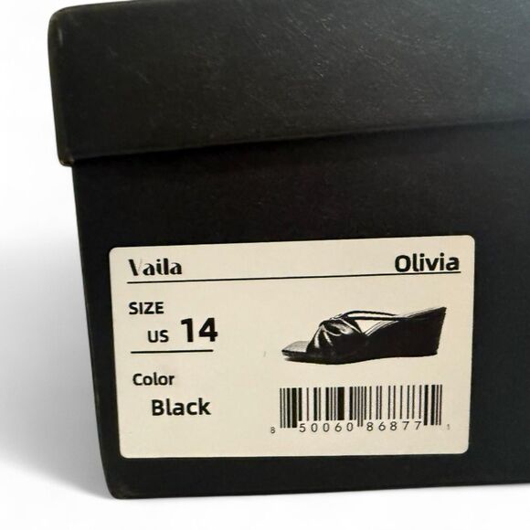 VAILA Olivia Knotted Slide Wedge Sandals, NEW in Box! Size 14 - Picture 10 of 10